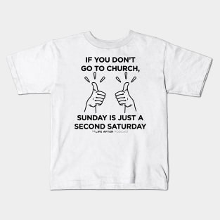 Second Saturday | White Items Kids T-Shirt